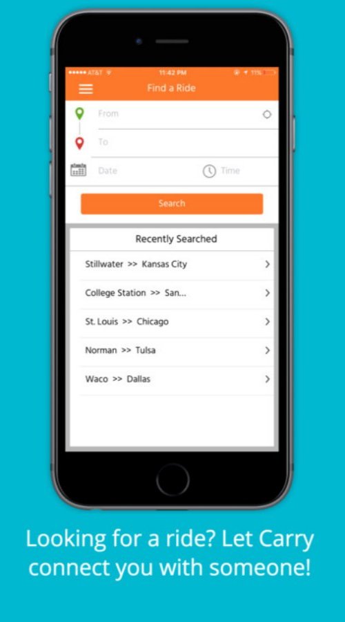 Carry - College Carpooling screenshot 1